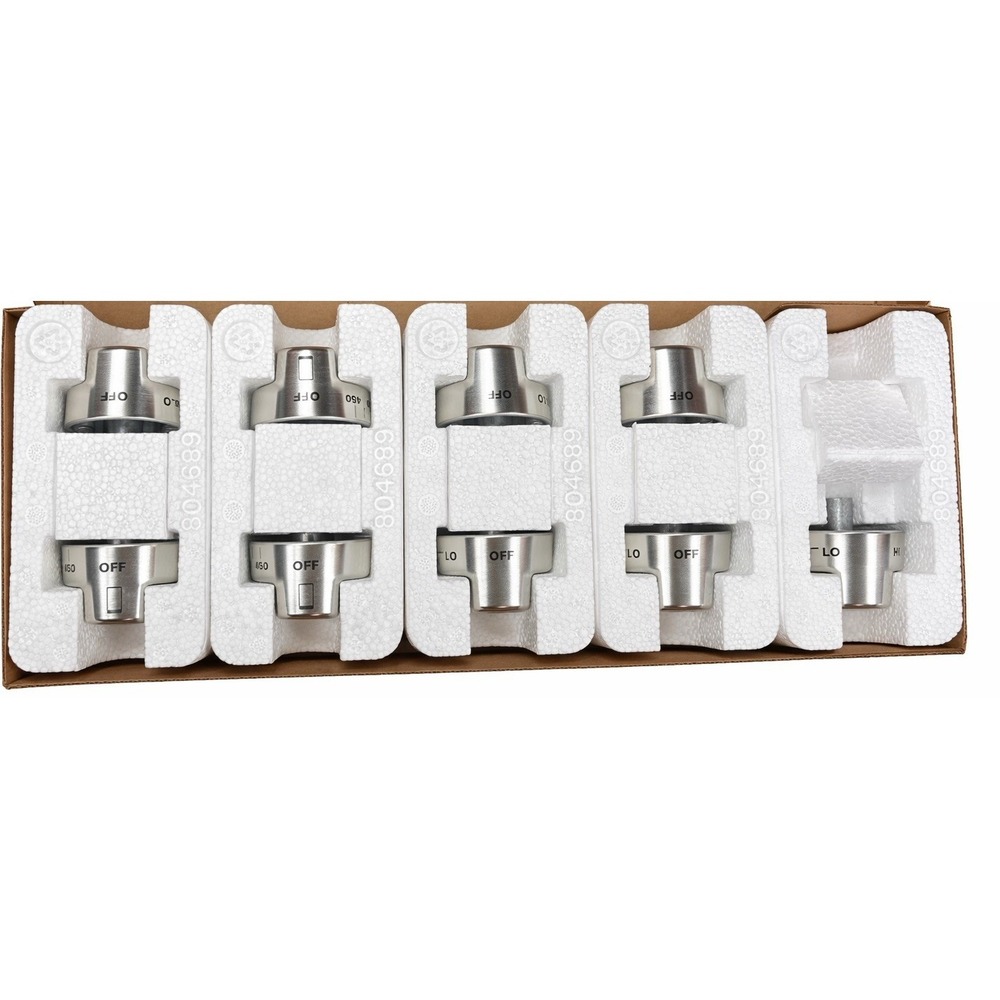 Wolf Stainless Steel Knob Kit, SRT 820491 Full 9 Piece Set